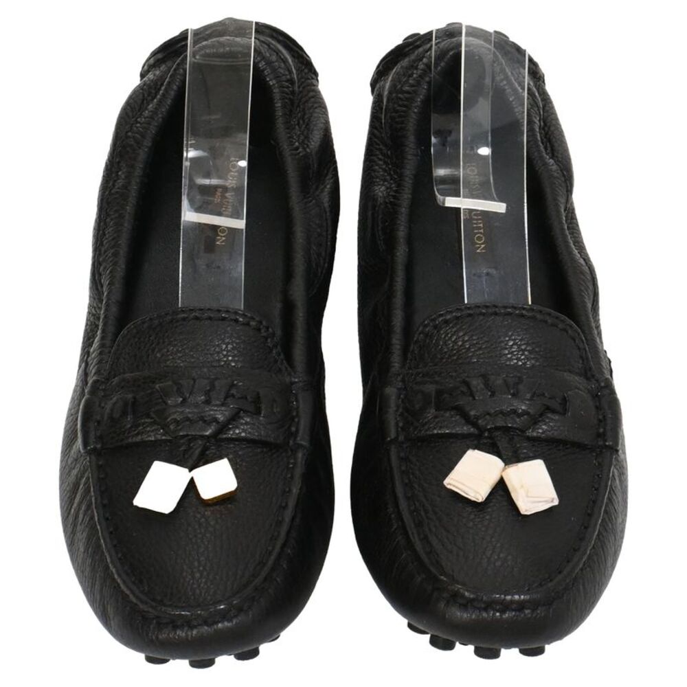 Louis Vuitton Lemon Loafers in Black Leather - Picture 5 of 9